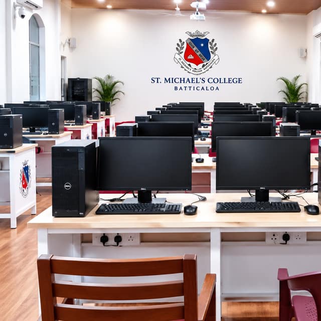 St. Michael's College IT Laboratory equipped by SMCBAA-UK