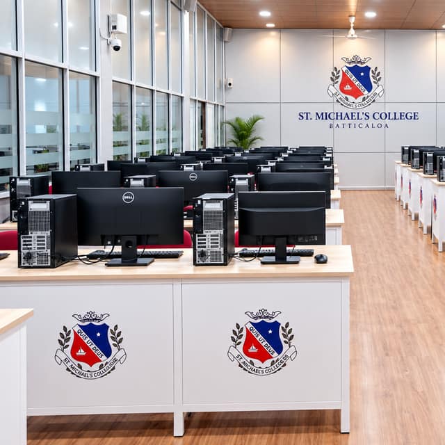 St. Michael's College IT Laboratory equipped by SMCBAA-UK